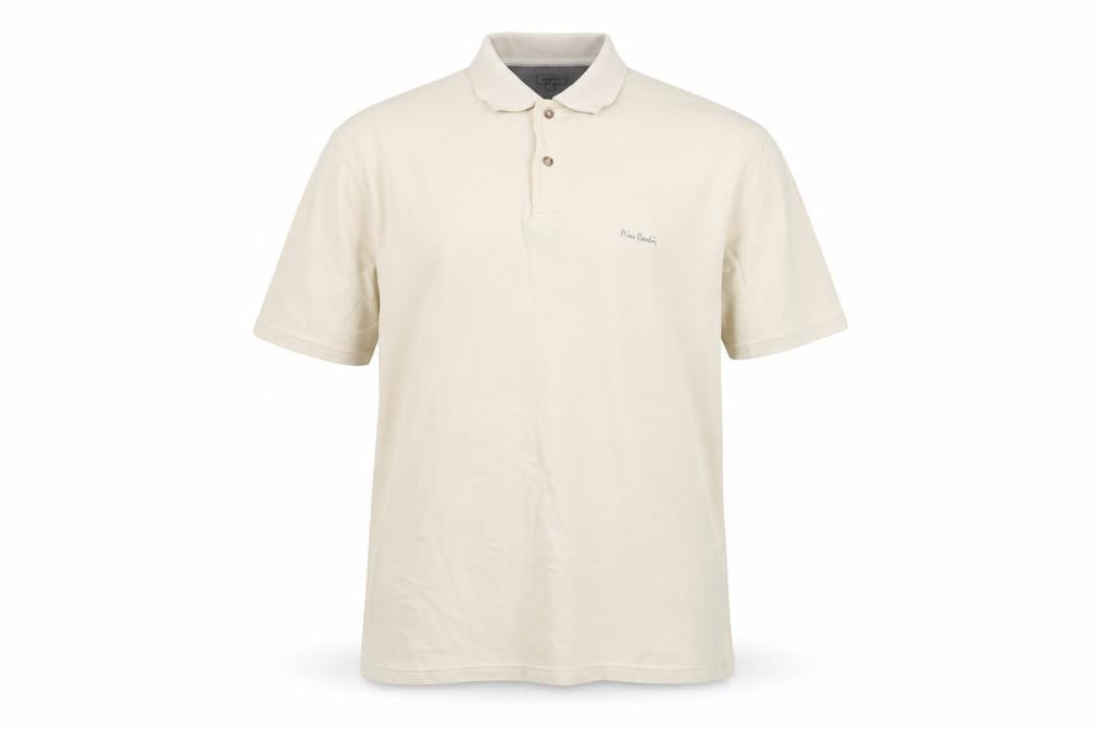 Pierre Cardin Men's Beige Polo, Size L, Casual Style