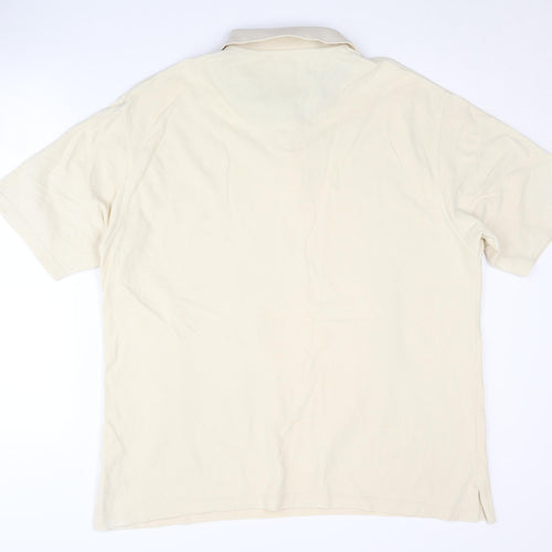 Pierre Cardin Men's Beige Polo, Size L, Casual Style