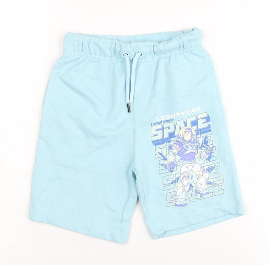 PEP&CO Boys Blue Lightyear Sweat Shorts, 5-6 Years, Drawstring