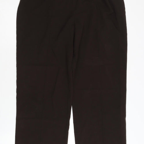 Isle Women's Black Trousers, Size 16, Flat Front