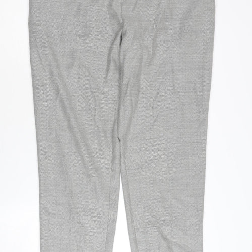 Ted Baker Men's Grey Dress Pants, Size 30, Herringbone Wool