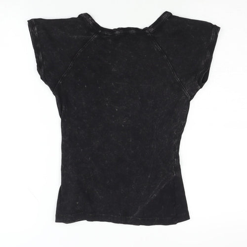 Brave Soul Women's XS Black Basic T-Shirt