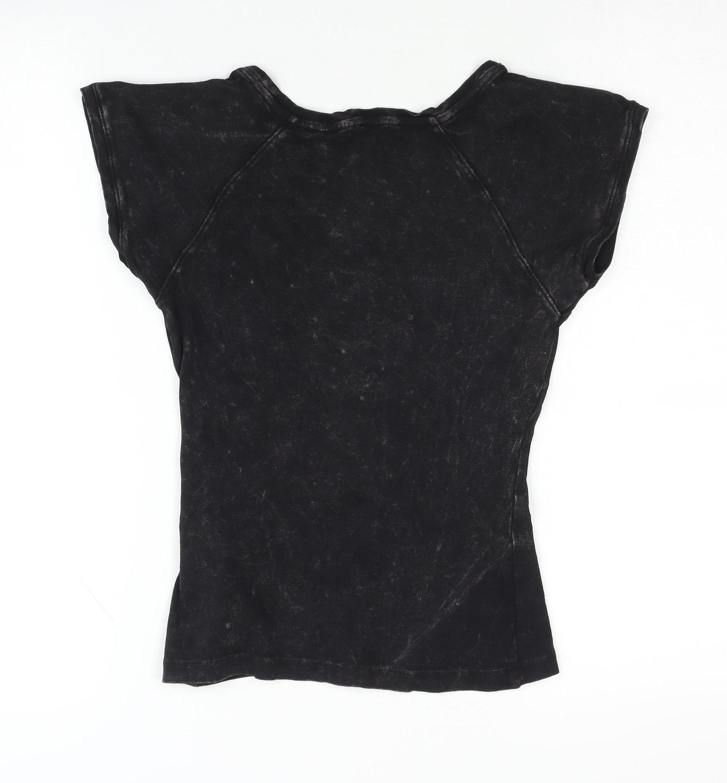 Brave Soul Women's XS Black Basic T-Shirt