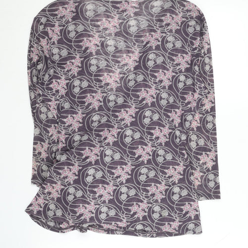 Monsoon Women's Floral Wrap Blouse, Size 18, Multicoloured