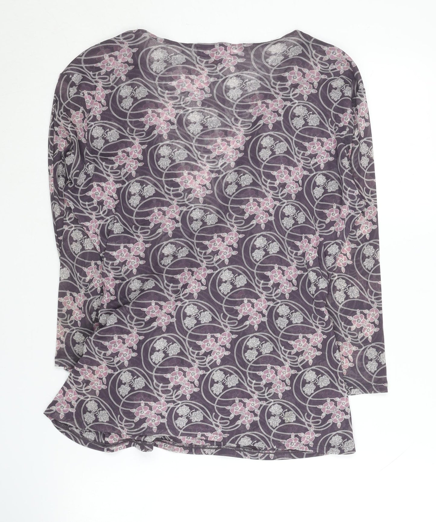 Monsoon Women's Floral Wrap Blouse, Size 18, Multicoloured