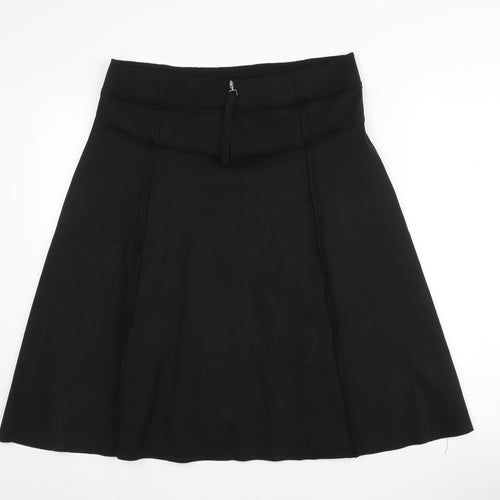 Jobis Women's Black Zip Skirt Size 14 Polyester Blend