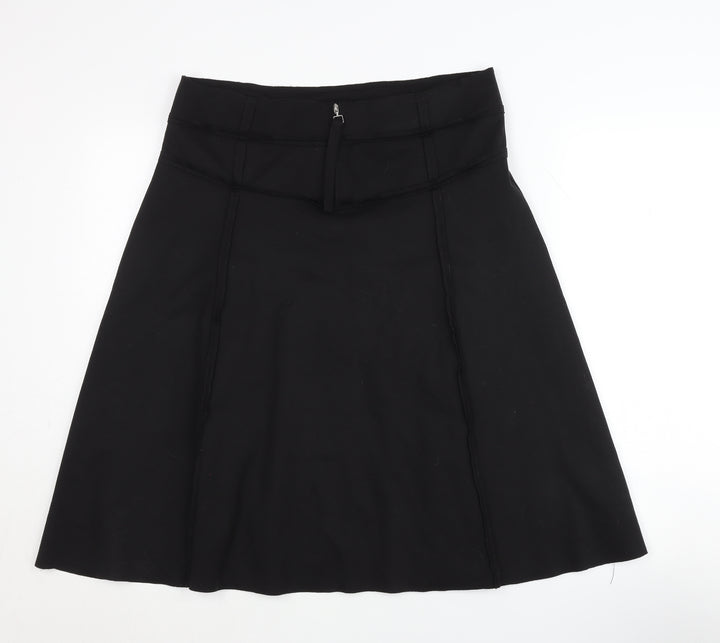 Jobis Women's Black Zip Skirt Size 14 Polyester Blend