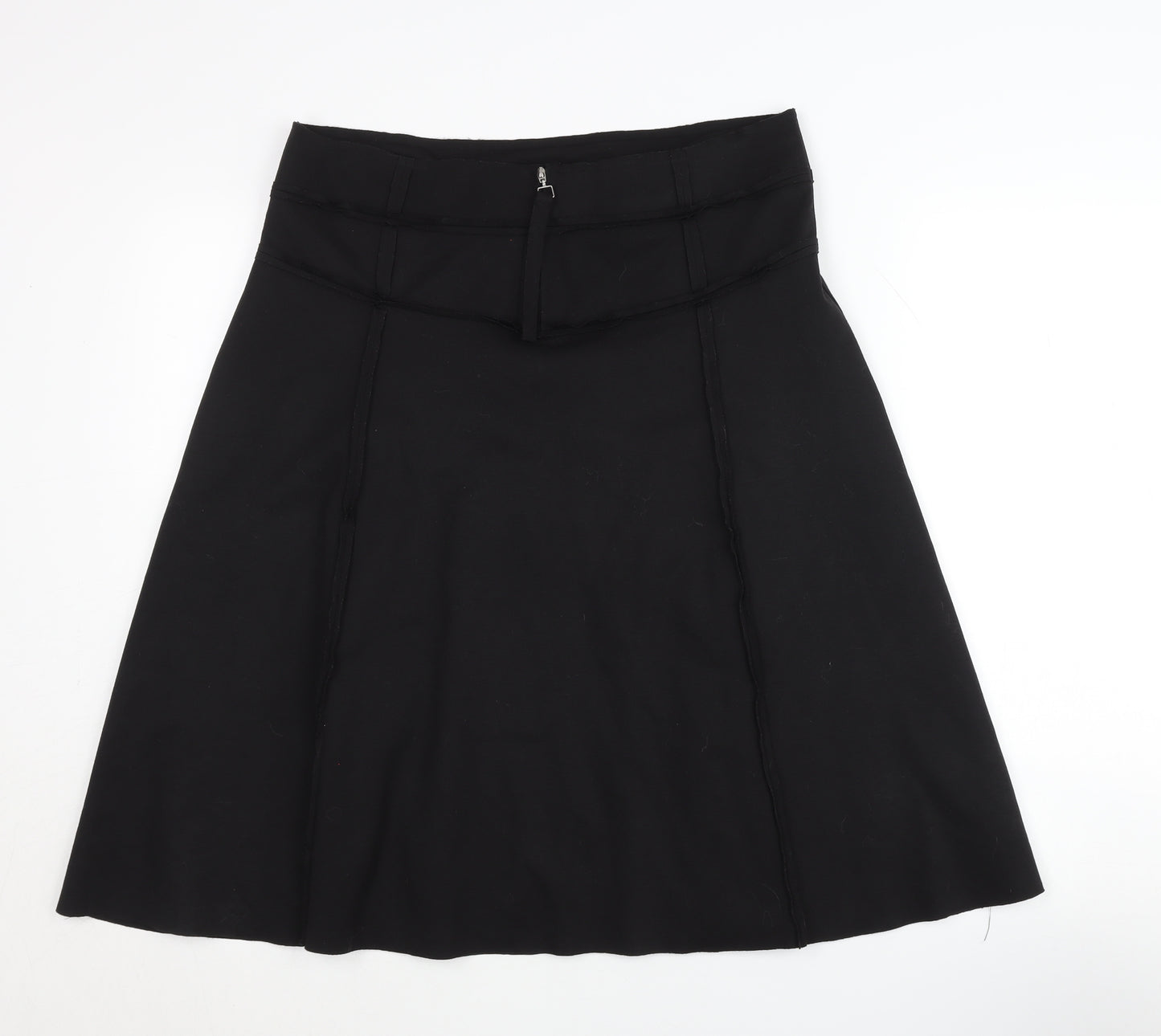 Jobis Women's Black Zip Skirt Size 14 Polyester Blend