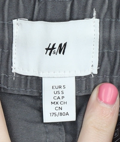 H&M Men's Grey Cargo Trousers S