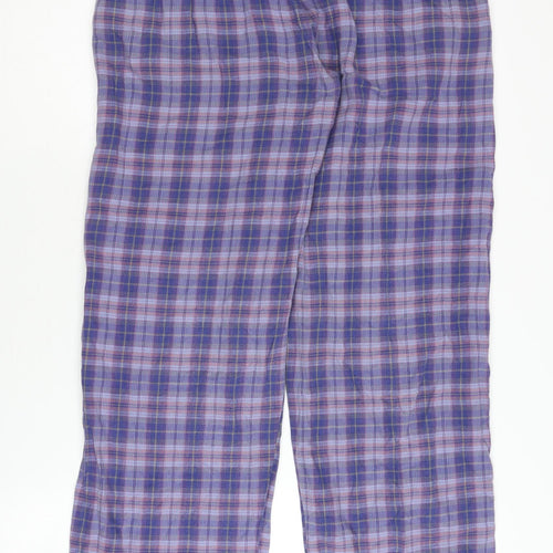 Calvin Klein Men's Blue Plaid Pyjama Pants S