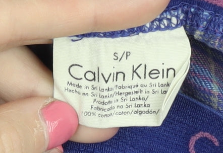 Calvin Klein Men's Blue Plaid Pyjama Pants S