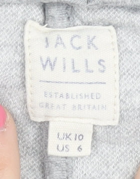 Jack Wills Women's Grey Fair Isle Sleep Shorts Size 10