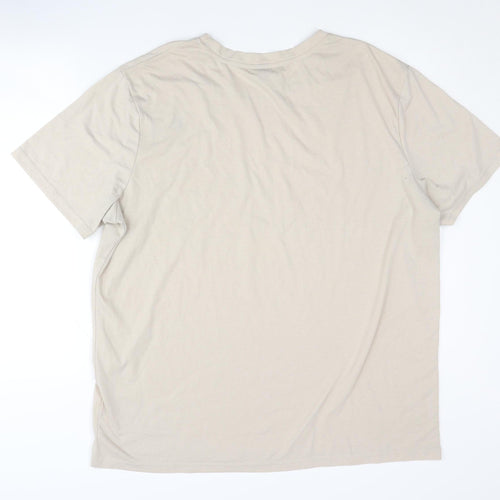 Manfinity Men's 3XL Beige Los Angeles T-Shirt