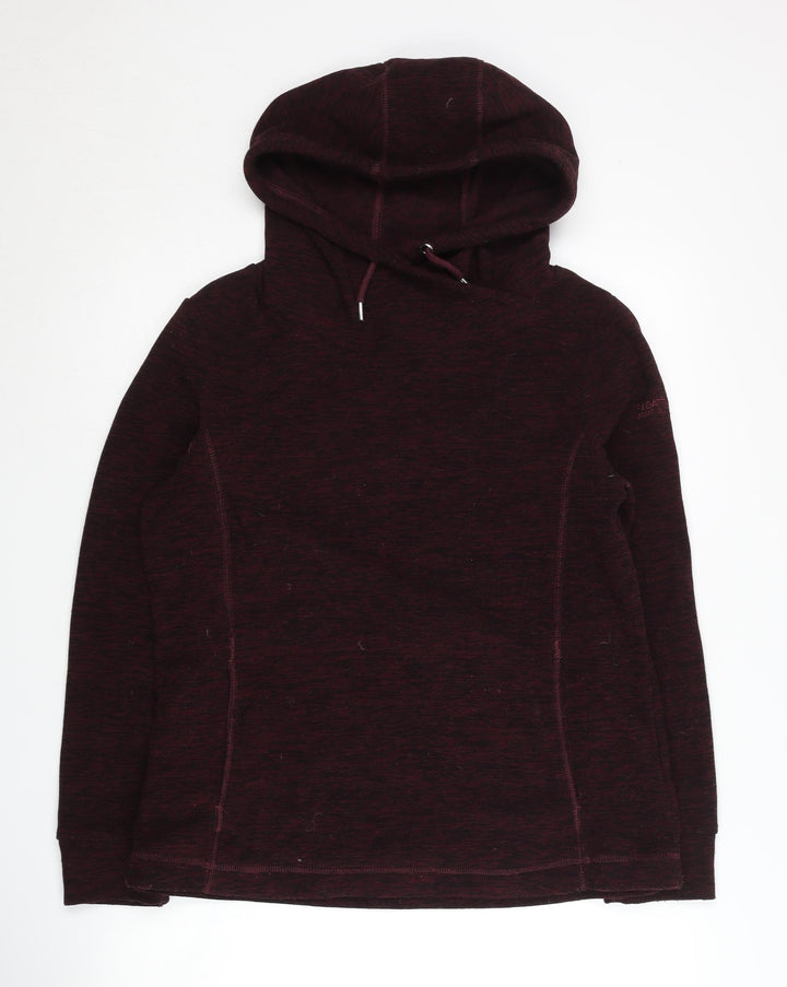 Regatta Women's Red Hoodie, Size 12, Polyester Fleece