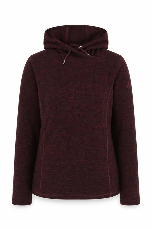 Front view of Regatta Women's Red Hoodie, size 12, Polyester Fleece