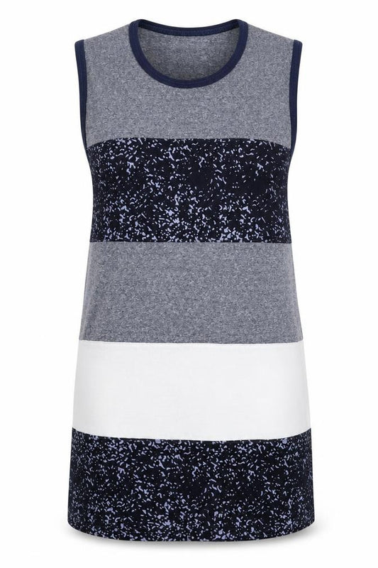 Front view of Steve & Barry's unisex grey tank dress, l, casual style