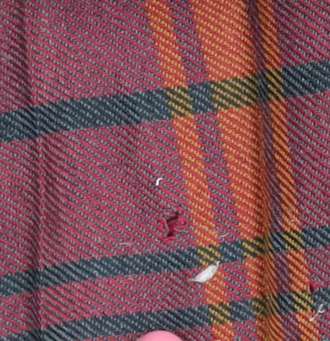 St Michael Women's Red Plaid Pleated Midi Skirt Size 12