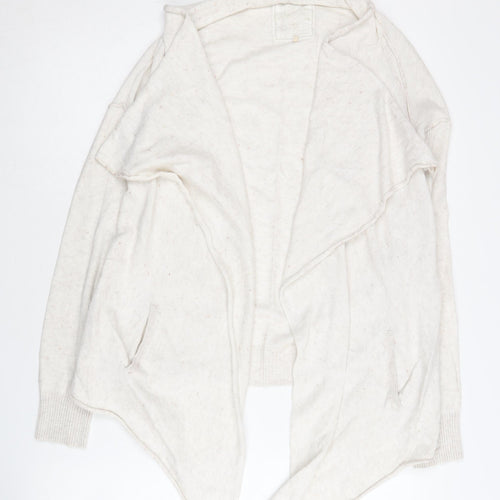 Fat Face Women's Ivory Open Front Cardigan Size 10
