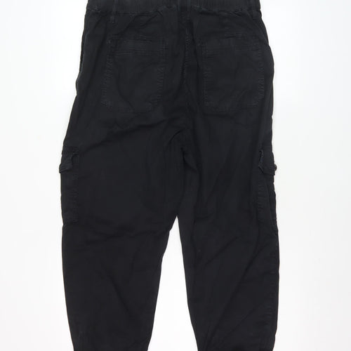 Marks and Spencer Women's Black Cargo Trousers Size 14