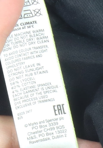 Marks and Spencer Women's Black Cargo Trousers Size 14