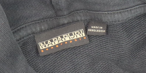 Napapijri Men's Black Pullover Hoodie Size M