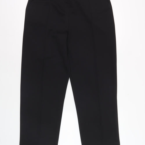 Bm Womens Black Straight Trousers Size 14