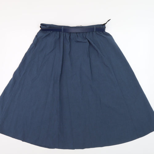 Bonmarché Women’s Blue Midi A-Line Skirt, Size 14