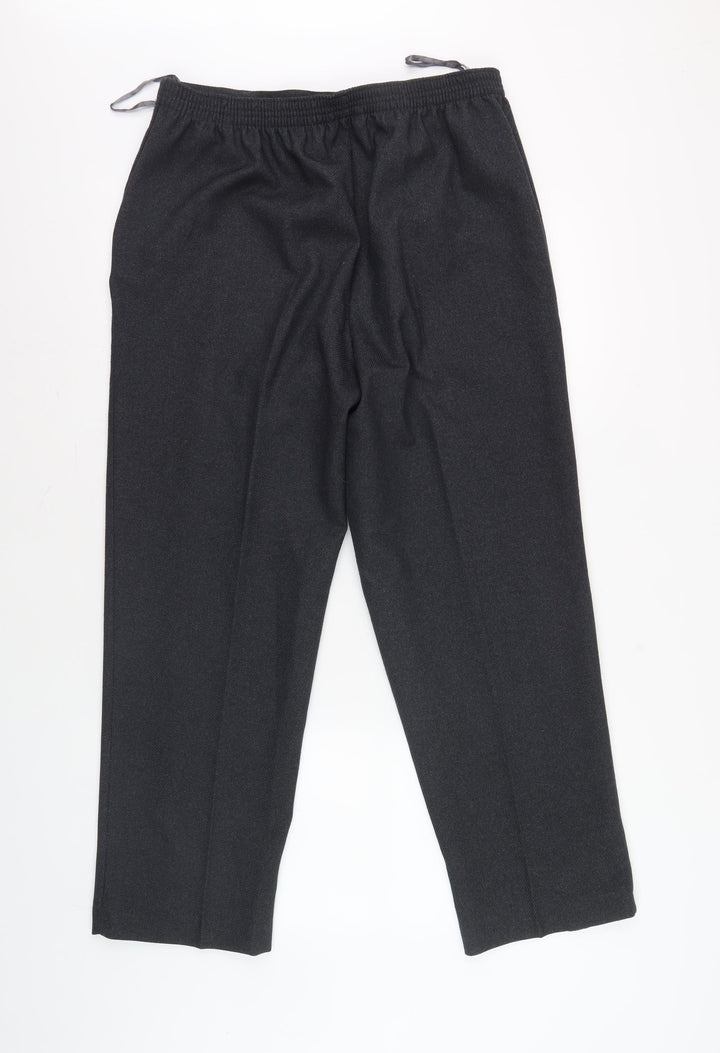 Women's Black Trousers Size 12 Regular Fit