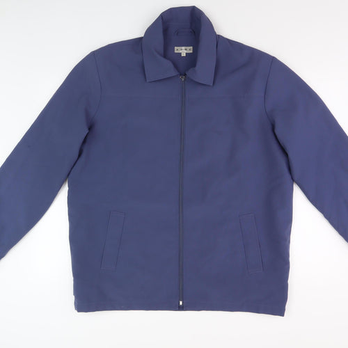 ADMÉ Men's Blue Basic Jacket, Size L, Cotton Blend