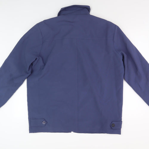 ADMÉ Men's Blue Basic Jacket, Size L, Cotton Blend