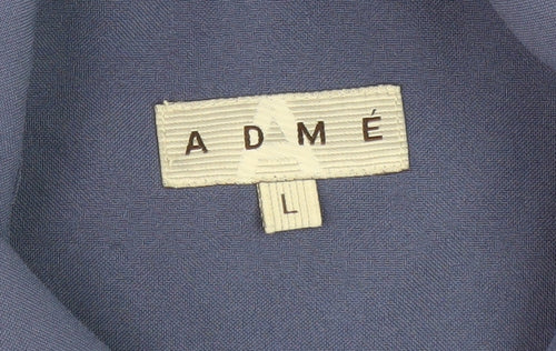 ADMÉ Men's Blue Basic Jacket, Size L, Cotton Blend