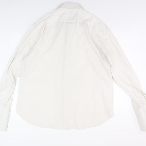 Skopes Men's Ivory Button-Up Shirt 18 Regular Fit