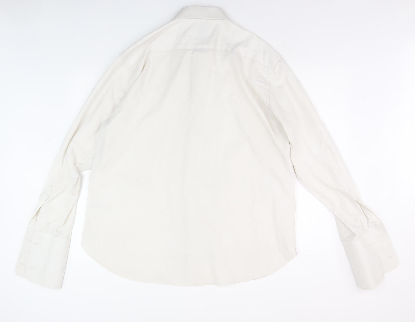 Skopes Men's Ivory Button-Up Shirt 18 Regular Fit