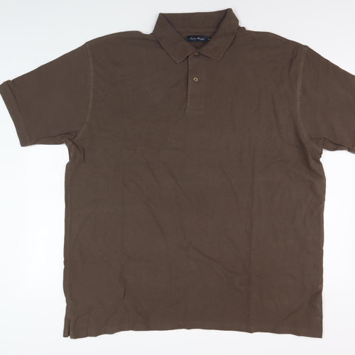 James Pringle Men's Brown 2XL Cotton Polo Shirt
