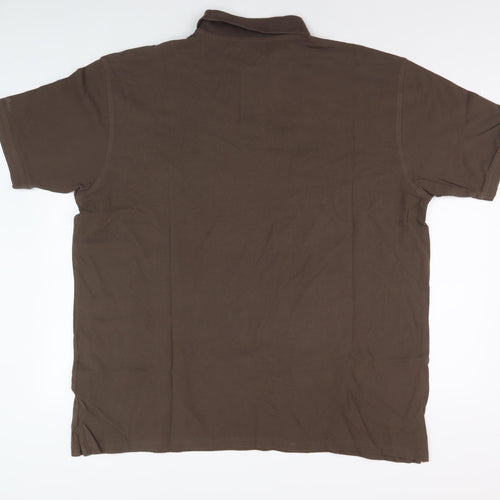 James Pringle Men's Brown 2XL Cotton Polo Shirt