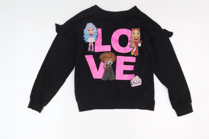 L.O.L Surprise! Girls Black Pullover Sweatshirt 10 Years