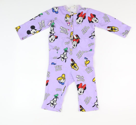 H&M Disney Unisex Purple Babygrow 24M - Mickey Mouse