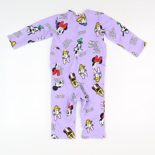 H&M Disney Unisex Purple Babygrow 24M - Mickey Mouse
