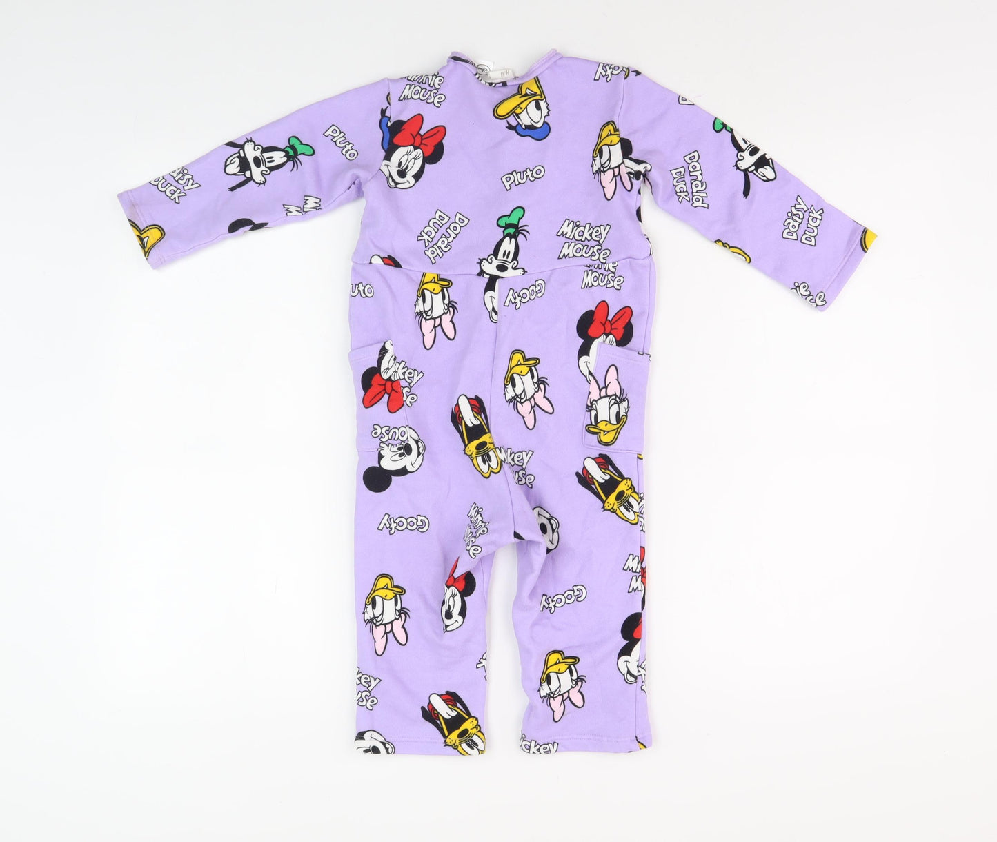 H&M Disney Unisex Purple Babygrow 24M - Mickey Mouse