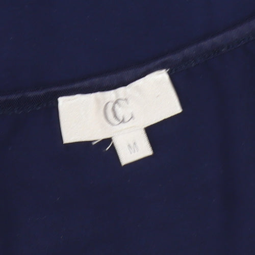 CC Women's Blue Tank Top, Medium, Viscose Elastane