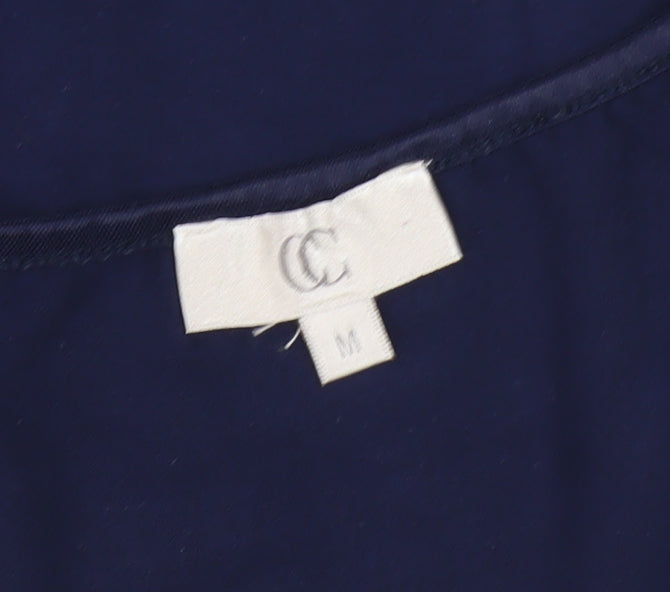 CC Women's Blue Tank Top, Medium, Viscose Elastane
