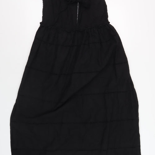Debenhams Women's Black Sleeveless Cotton Dress