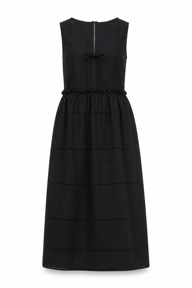 Debenhams Women's Black Sleeveless Cotton Dress