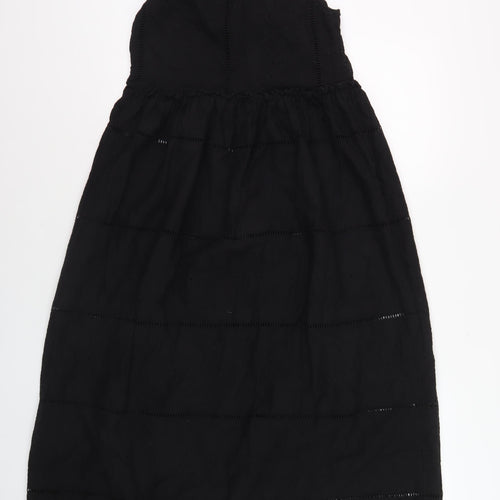 Debenhams Women's Black Sleeveless Cotton Dress
