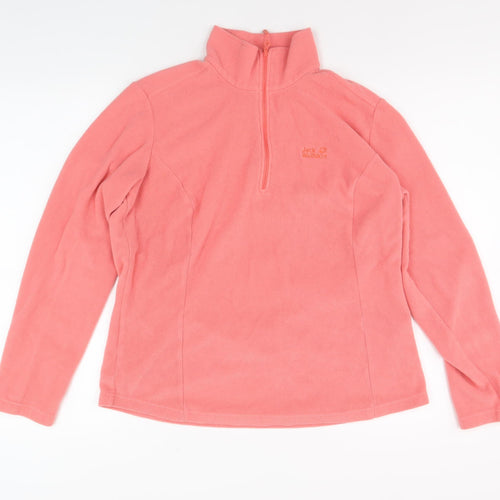 Jack Wolfskin Women's Pink Fleece Pullover XL