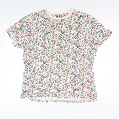 Soviet Unisex Multicoloured Paisley T-Shirt XL
