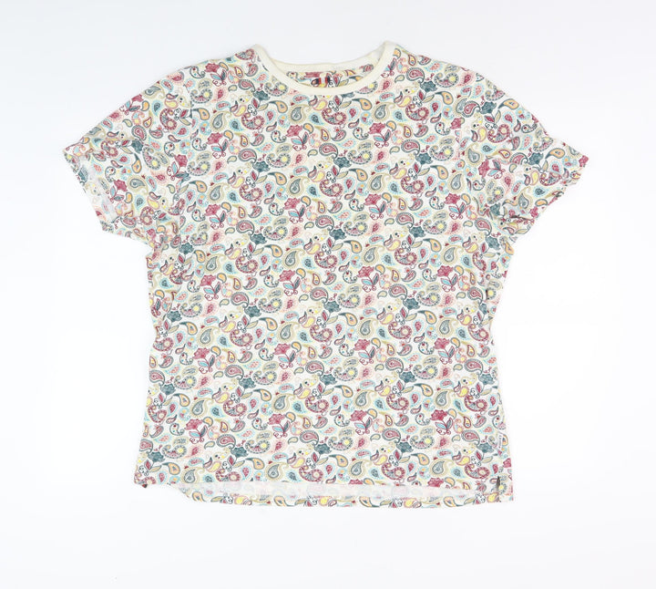 Soviet Unisex Multicoloured Paisley T-Shirt XL