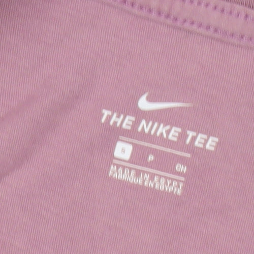 Nike Unisex Pink Crew Neck Short Sleeve T-Shirt Small