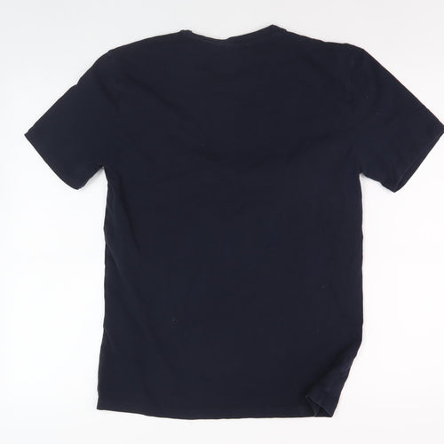Zara Men's Black Crew Neck T-Shirt Size L