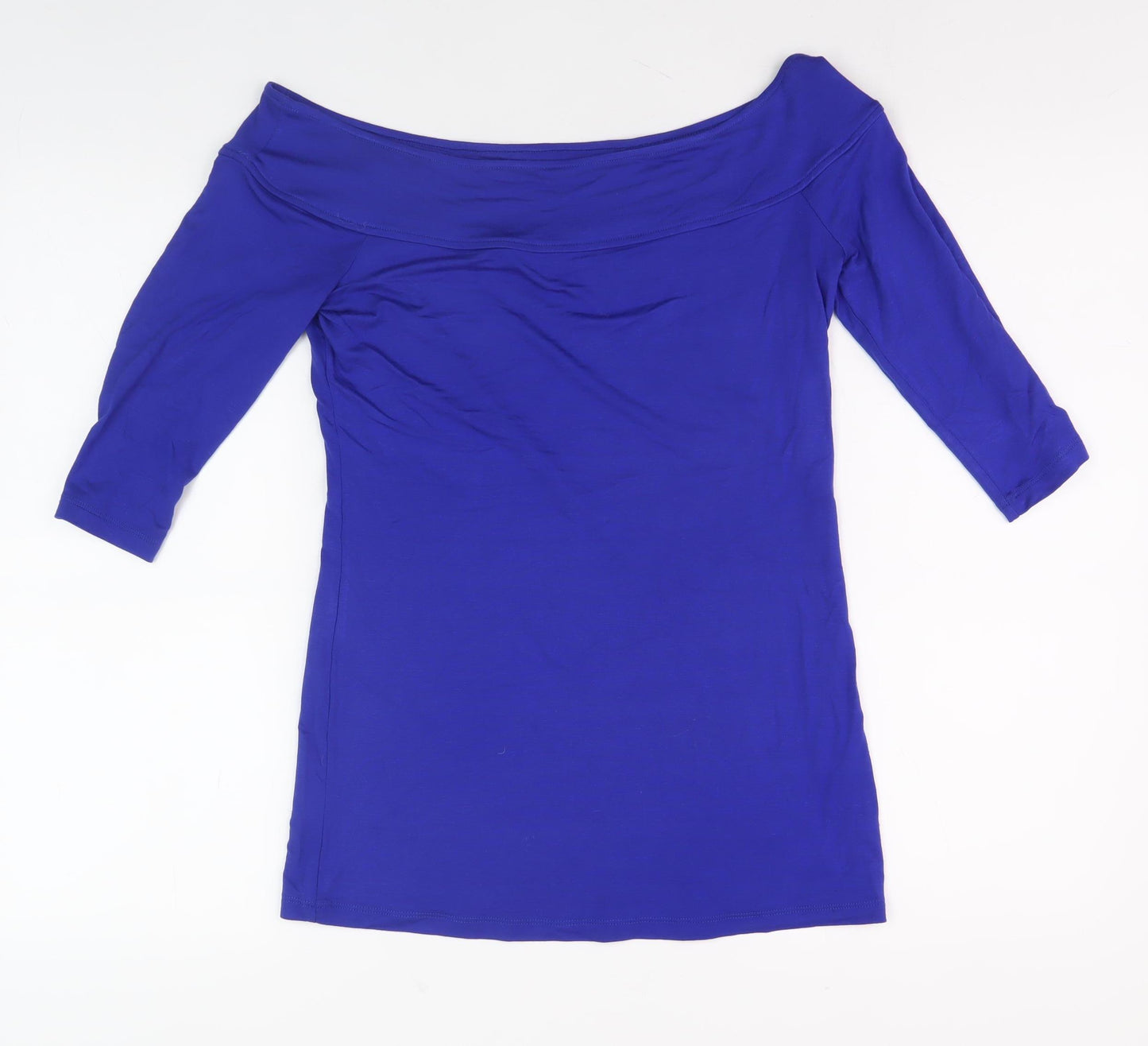Jane Norman Women's Blue Off Shoulder Top
